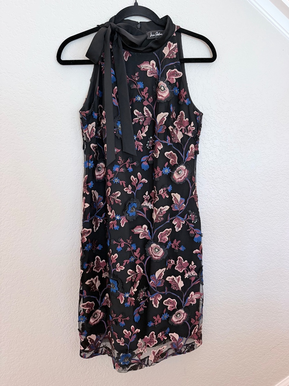 Sam Edelman Floral Embroidered Halter Dress - Size 4
